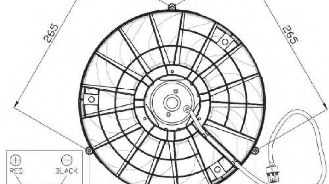 Ventilator, radiator OPEL CORSA B (73, 78, 79) (1993 - 2002) NRF 47483 piesa NOUA