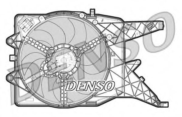 Ventilator, radiator OPEL CORSA D (2006 - 2016) DENSO DER20011 piesa NOUA