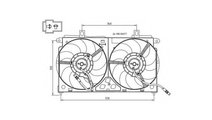 Ventilator, radiator Peugeot 106 Mk II (1) 1996-20...