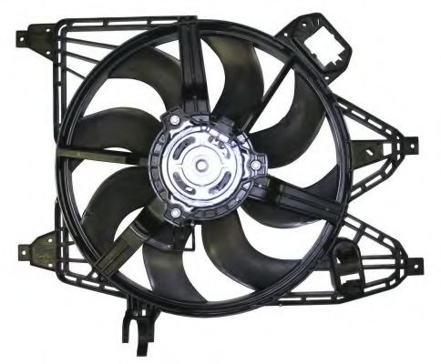 Ventilator, radiator RENAULT KANGOO (KC0/1) (1997 - 2007) NRF 47365 piesa NOUA