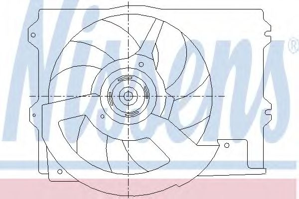 Ventilator, radiator ROVER 45 (RT) (2000 - 2005) NISSENS 85444 piesa NOUA