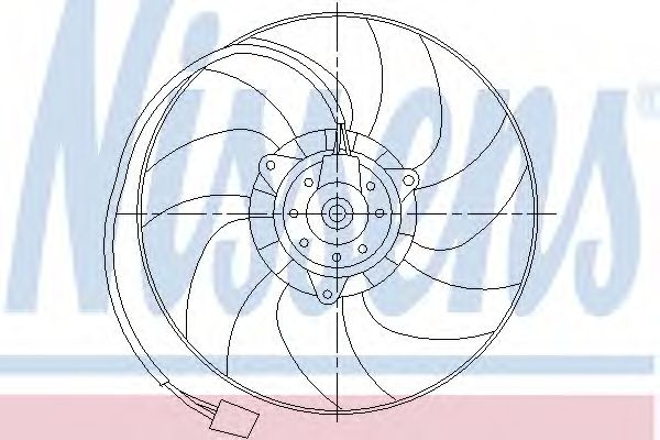 Ventilator, radiator SEAT AROSA (6H) (1997 - 2004) NISSENS 85551 piesa NOUA