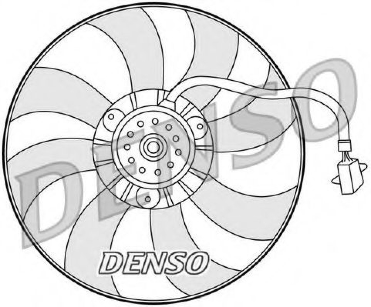 Ventilator, radiator SEAT CORDOBA (6L2) (2002 - 2009) DENSO DER32007 piesa NOUA