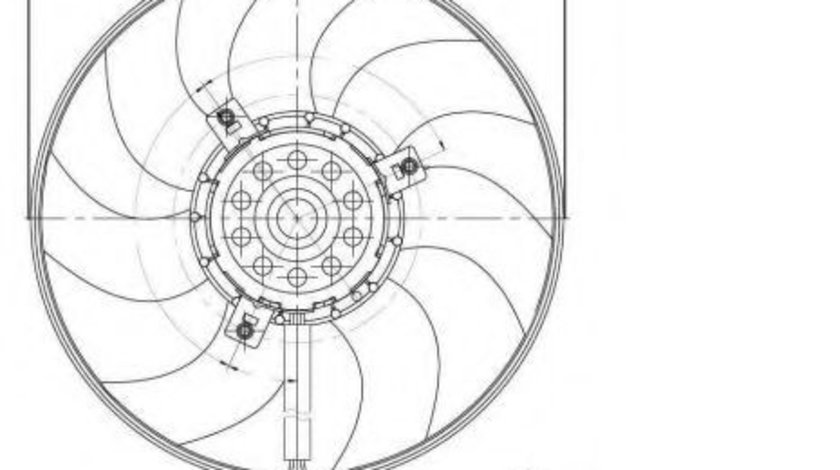 Ventilator, radiator SEAT TOLEDO III (5P2) (2004 - 2009) NRF 47395 piesa NOUA