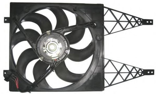 Ventilator, radiator SKODA FABIA II (2006 - 2014) NRF 47374 piesa NOUA