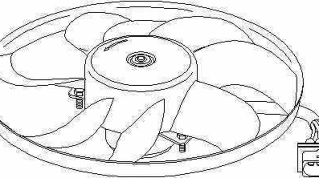 Ventilator radiator SKODA FABIA Praktik TOPRAN 109 827