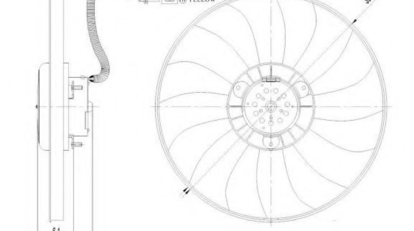 Ventilator, radiator SKODA ROOMSTER Praktik (5J) (2007 - 2015) NRF 47410 piesa NOUA