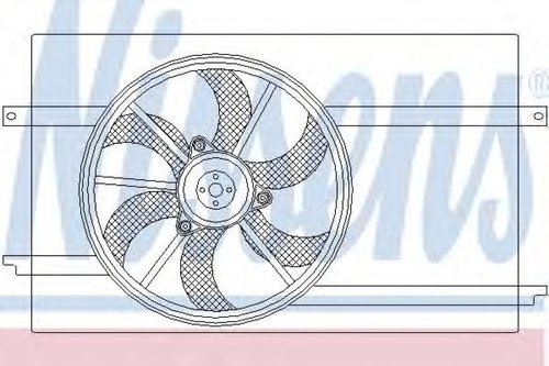 Ventilator, radiator SMART FORFOUR (454) (2004 - 2006) NISSENS 85593 piesa NOUA