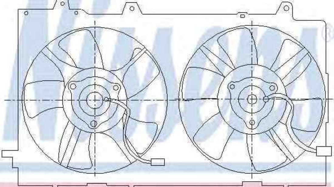 Ventilator, radiator SUBARU FORESTER (SG) NISSENS 85286