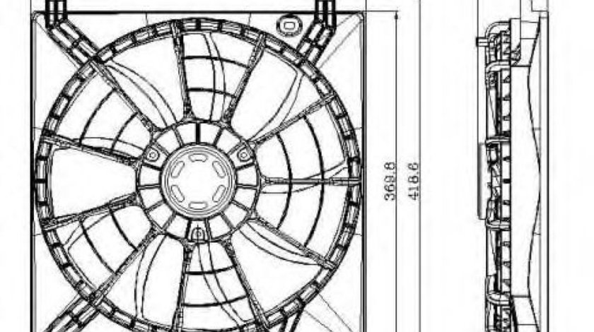 Ventilator, radiator SUZUKI SWIFT IV (FZ, NZ) (2010 - 2016) NRF 47257 piesa NOUA