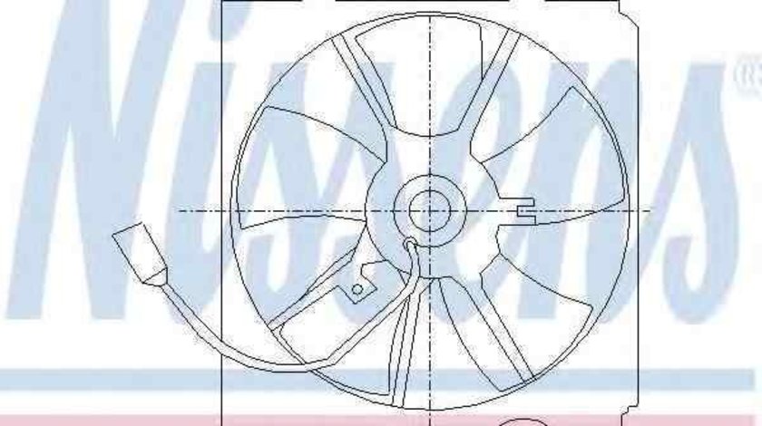 Ventilator, radiator TOYOTA AVENSIS Station Wagon (_T22_) NISSENS 85012