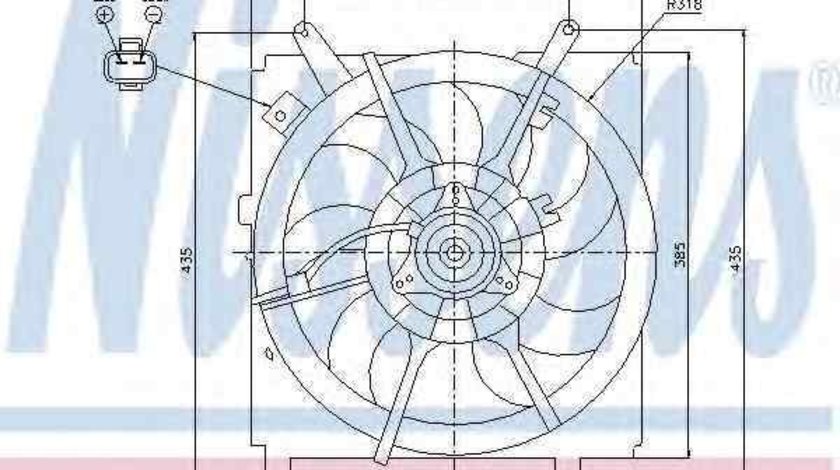 Ventilator, radiator TOYOTA RAV 4 II (CLA2_, XA2_, ZCA2_, ACA2_) NISSENS 85238