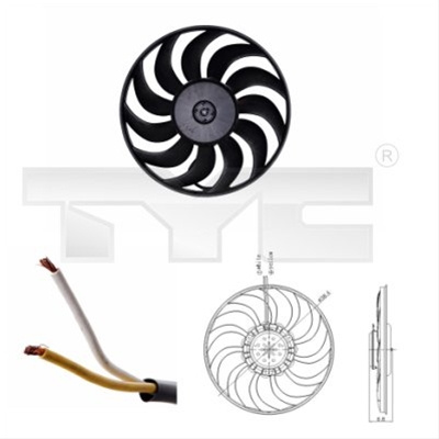 Ventilator, Radiator Tyc Audi 802-0051