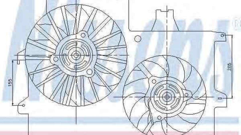 Ventilator, radiator VAUXHALL MERIVA Mk I (A) NISSENS 85201