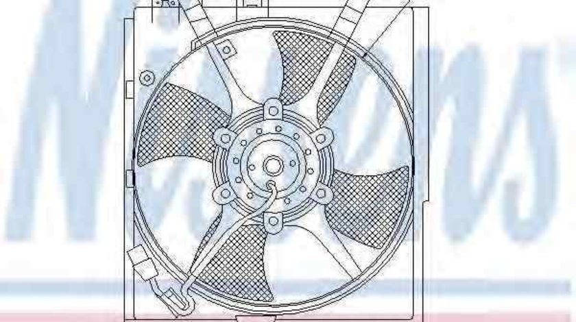 Ventilator, radiator VOLVO S40 I (VS) NISSENS 85298