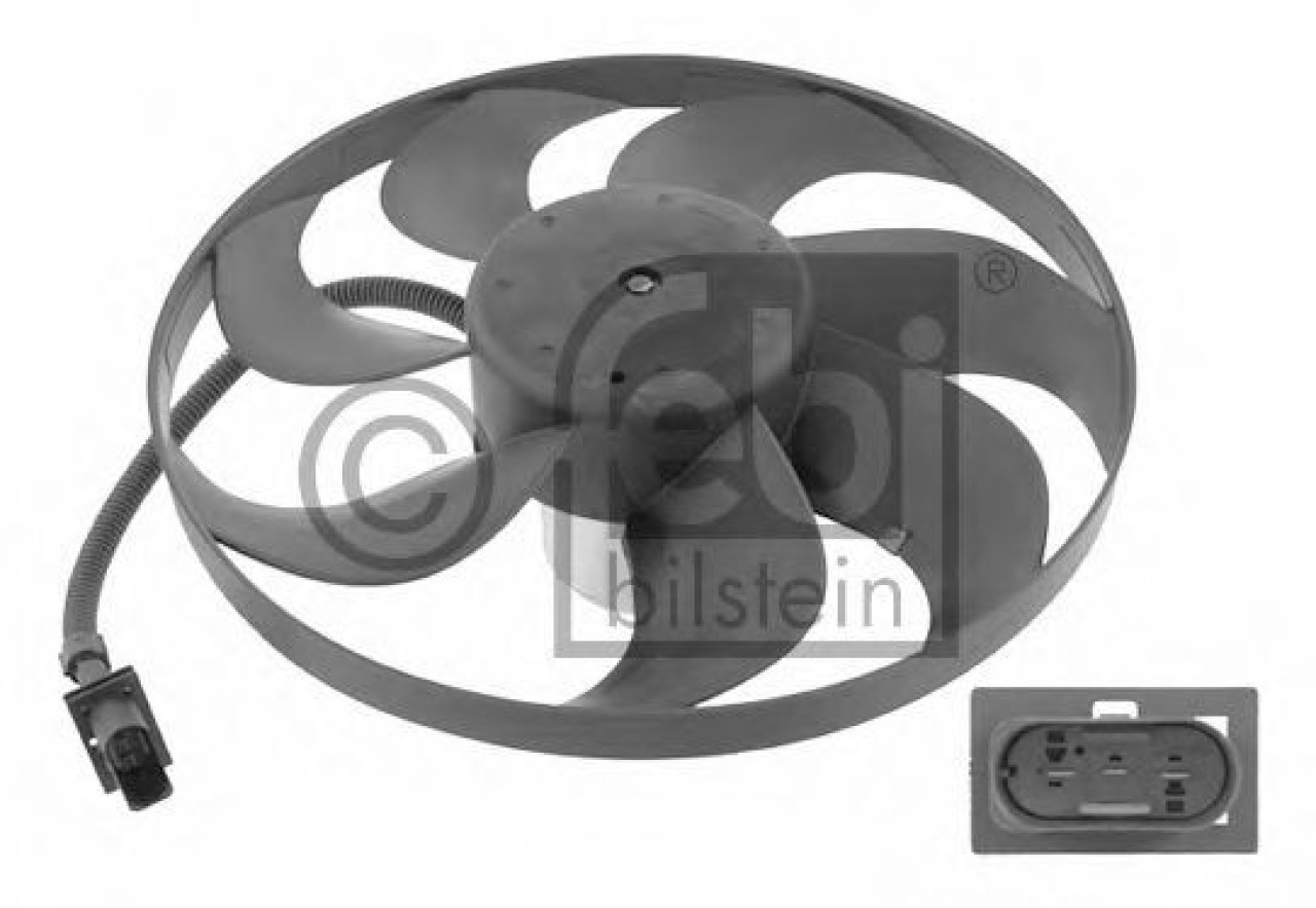 Ventilator, radiator VW BORA (1J2) (1998 - 2005) FEBI BILSTEIN 14742 piesa NOUA