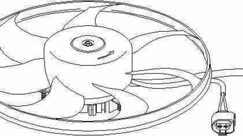 Ventilator radiator VW EOS 1F7 1F8 TOPRAN 111 282