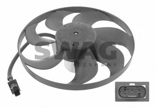 Ventilator, radiator VW LUPO (6X1, 6E1) (1998 - 2005) SWAG 99 91 4742 piesa NOUA