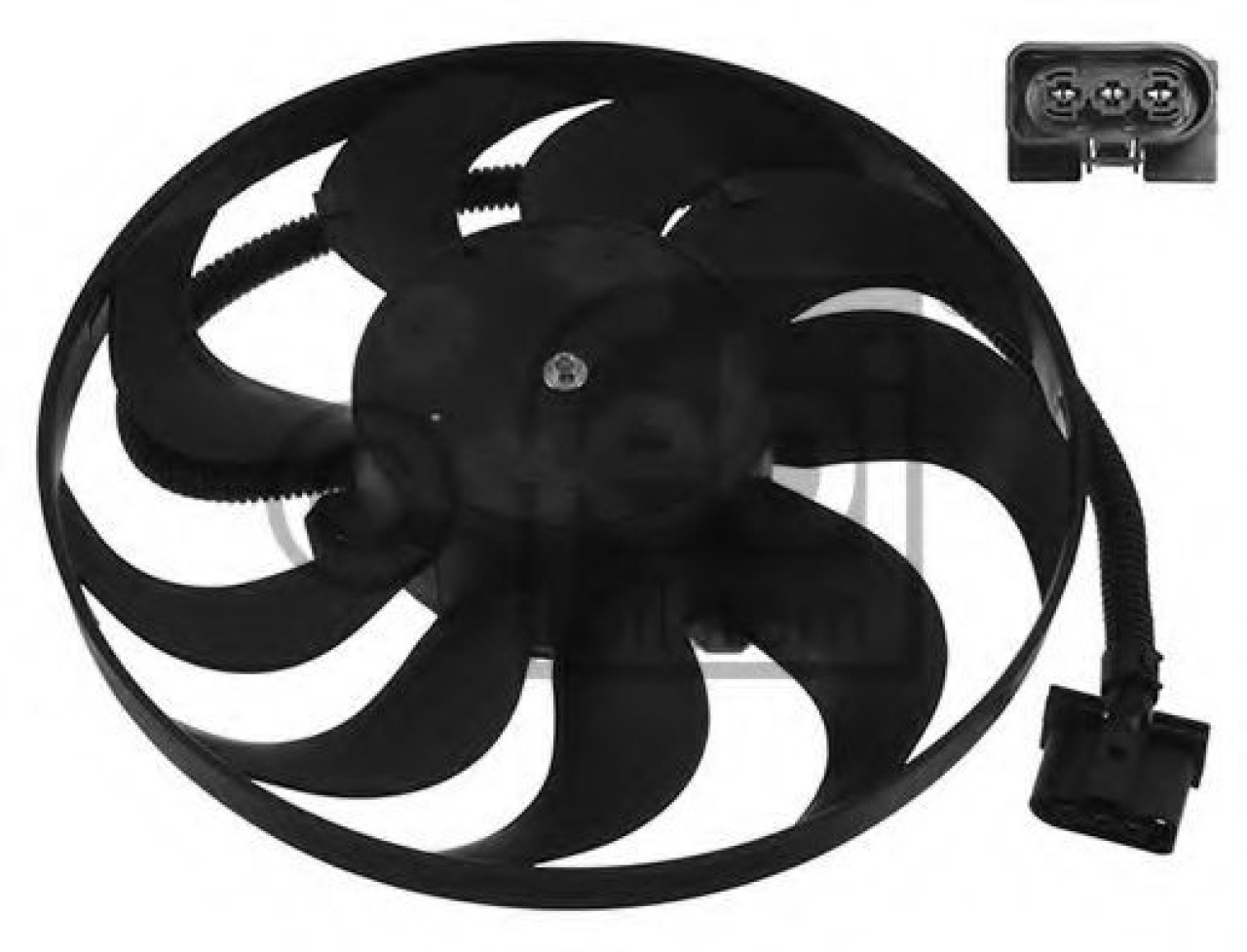Ventilator, radiator VW NEW BEETLE (9C1, 1C1) (1998 - 2010) FEBI BILSTEIN 14744 piesa NOUA