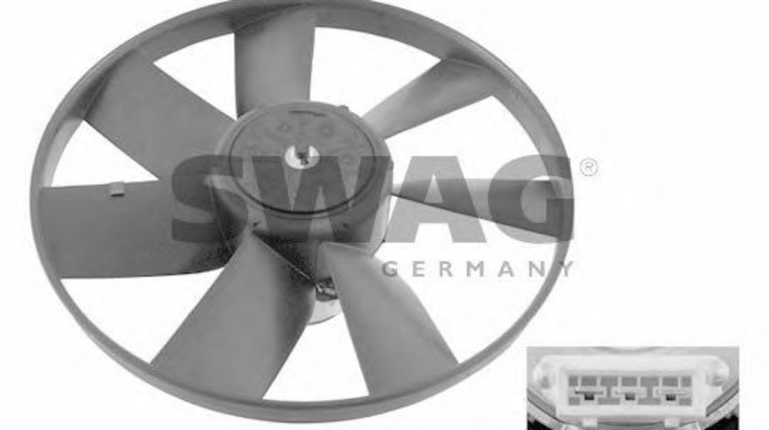 Ventilator, radiator VW PASSAT (3A2, 35I) (1988 - 1997) SWAG 99 90 6993 piesa NOUA