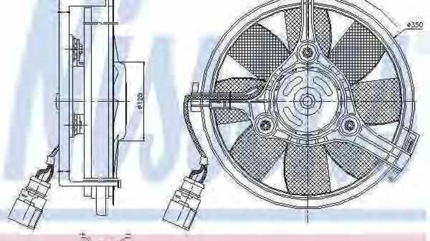 Ventilator radiator VW PASSAT 3B3 NISSENS 85547