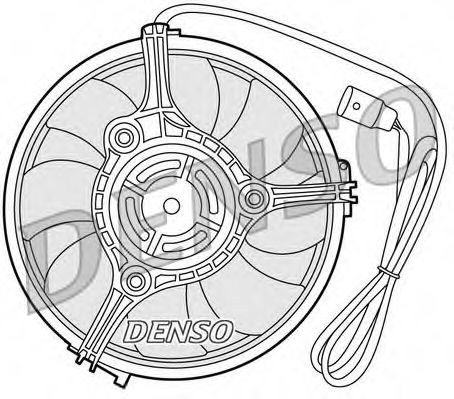 Ventilator, radiator VW PASSAT Variant (3B6) (2000 - 2005) DENSO DER02001 piesa NOUA