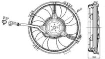 Ventilator, radiator VW PASSAT Variant (3B6) NRF 4...