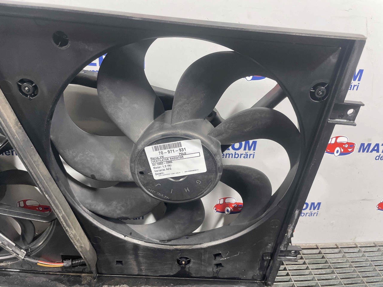 VENTILATOR RADIATOR VW POLO 1.2 INJ - (2002 2005)