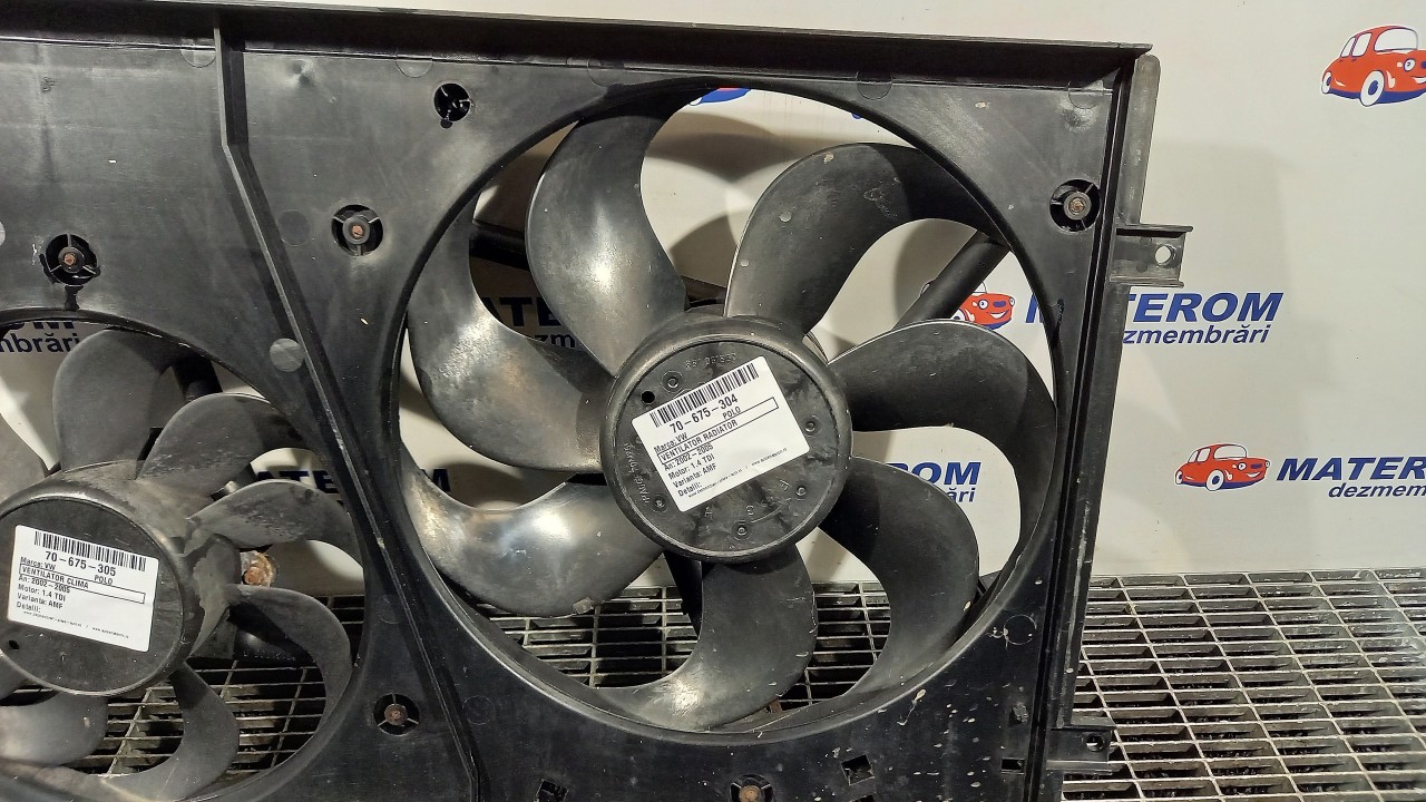 VENTILATOR RADIATOR VW POLO 1.4 TDI - (2002 2005)
