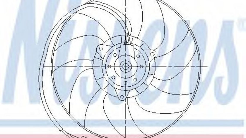 Ventilator, radiator VW POLO (6N2) (1999 - 2001) NISSENS 85551 piesa NOUA