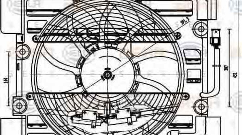 ventilatoraer conditionat BMW 5 Touring E39 HELLA 8EW 351 040-101