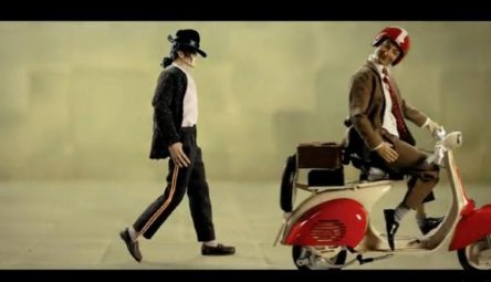 Vespa vs Michael Jackson vs Mr Bean