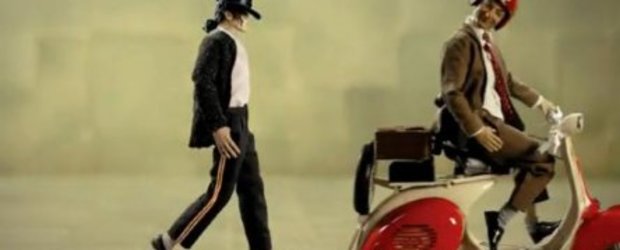 Vespa vs Michael Jackson vs Mr Bean