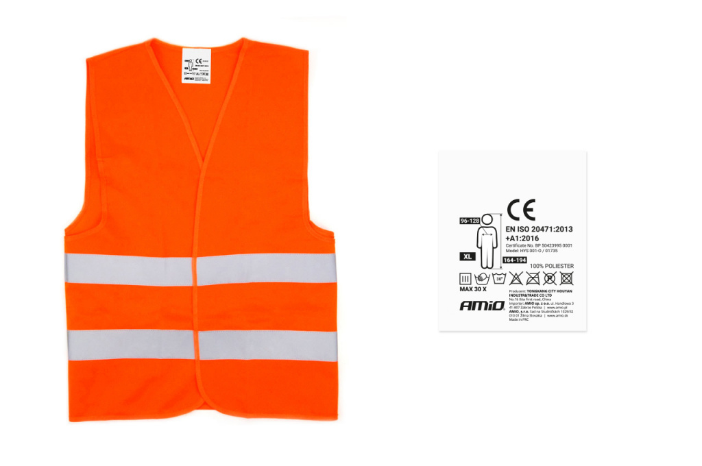 Vesta De Siguranta Portocalie Sv-02 Cu Certificat Amio 01735