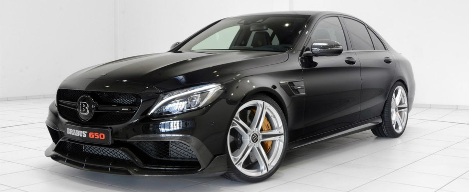 Vestile bune circula repede: Brabus inghesuie 650 CP sub capota noului Mercedes C63 AMG S