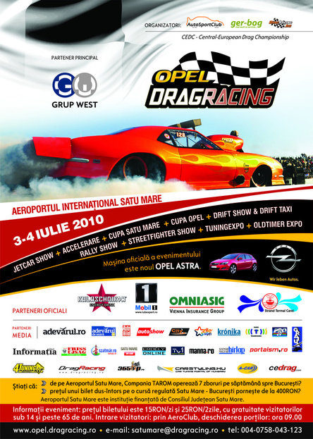 Vestul tarii alearga cu viteza maxima la Opel DragRacing! Vestul tarii alearga cu viteza maxima la Opel DragRacing!