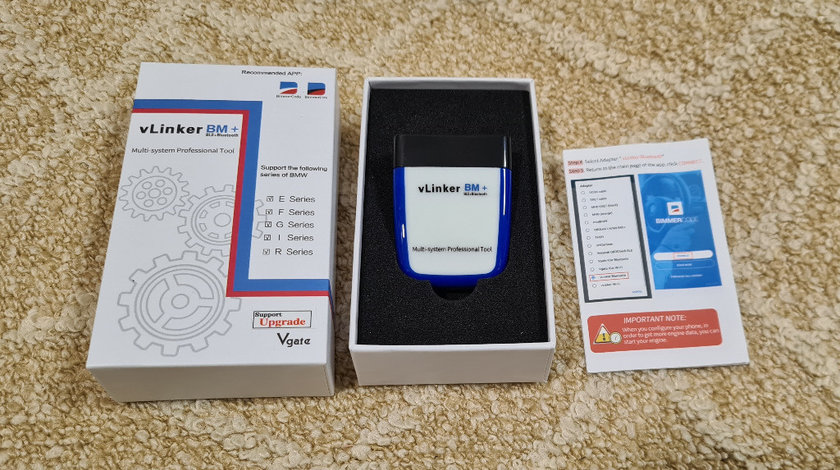 Vgate vLinker BM+ Bluetooth 4.0 BLE+ BMW BimmerCode diagnoza codari activari