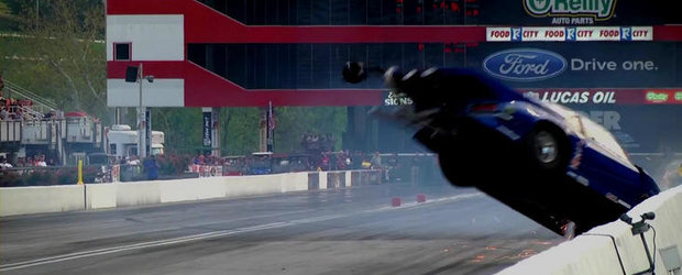 VIDEO: Accident infiorator la o cursa de drag din Statele Unite