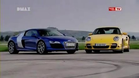 Video: Audi R8 V10 versus Porsche 911 Turbo Video: Audi R8 V10 versus Porsche 911 Turbo