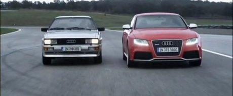 Video: Audi RS5 intalneste legendarul Ur-Quattro