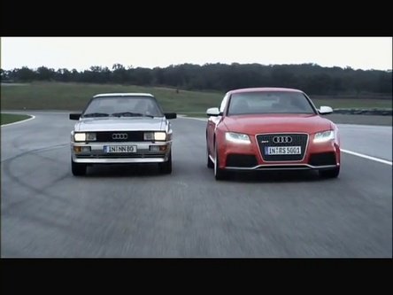 Video: Audi RS5 intalneste legendarul Ur-Quattro