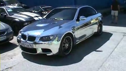 Video: BMW M3 cromat din Rusia