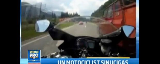 Video cu 209 km/h pe DN1: un motociclist priceput sau inconstient?