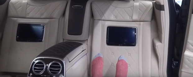 VIDEO cu S600 Maybach PULLMAN. Cea mai opulenta limuzina din lume, in care intri descaltat