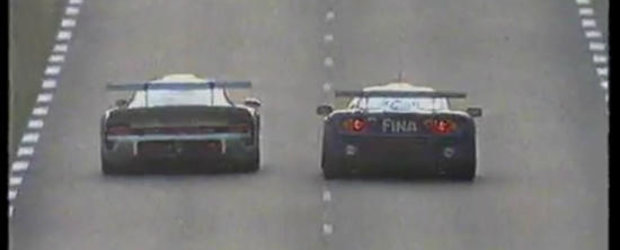 Video de colectie: Porsche 911 GT1 si McLaren F1 GTR, duel aprig la Le Mans 1996