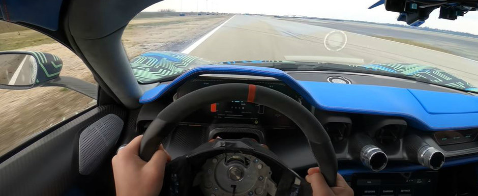 VIDEO de la volanul masinii electrice cu patru motoare si 1888 CP. "Am plans!" VIDEO de la volanul masinii electrice cu patru motoare si 1888 CP. "Am plans!"