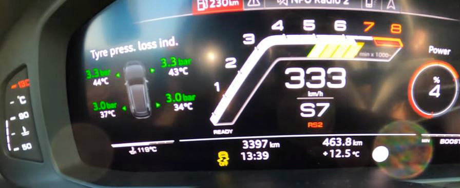 VIDEO de neratat: 0-333 km/h cu un AUDI RS6 de 1001 CP, tunat de MTM