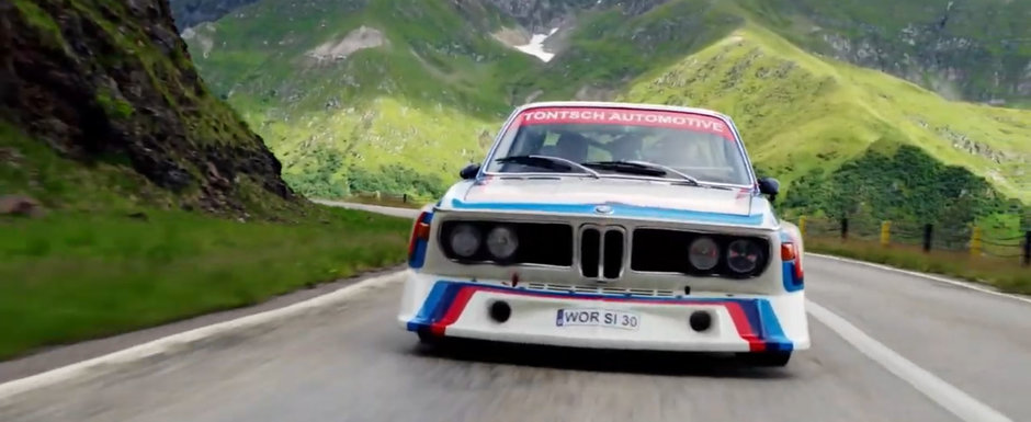 VIDEO de pus pe repeat. Parintele BMW Motorsport si un BMW 3.0 CSL pe Transfagarasan
