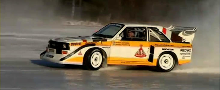 VIDEO: Distractie in zapada, pe gheata, la bordul legendarului Audi S1 VIDEO: Distractie in zapada, pe gheata, la bordul legendarului Audi S1