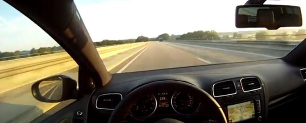 Video Golf 6 GTI: viteza maxima pe autostrada